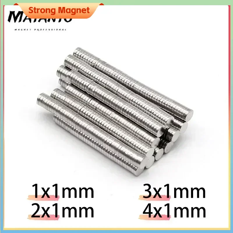 Небольшие Круглые неодимовые магниты 1x1 2x1 3x1 4x1 мм N35 магнитный диск мощный магнит сильная мощность для холодильника imanes de neodimio 1 мм
