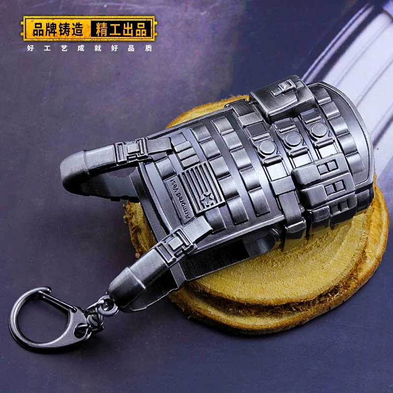 Игра FPS Playerunknowns Battlegrounds 3D брелок в стиле милитари жилет PUBG брелок кулон из цинкового сплава 2021, новые подарки для детей Игра FPS Playerunknowns Battlegrounds 3D брелок в стиле милитари жилет PUBG брелок кулон из цинкового сплава 2021, новые подарки для детей