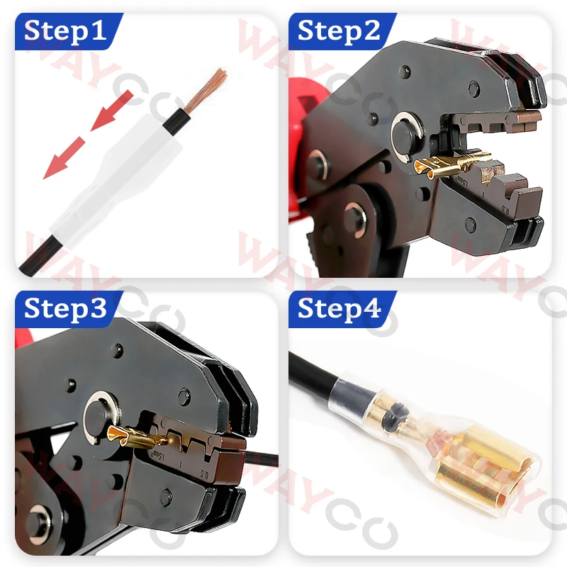 50 مجموعة من أطراف العقص المجرفة موصلات الأسلاك الكهربائية 2.8 مم و4.8 مم و6.3 مم موصلات أنثى لكابلات التوصيل السريع #3