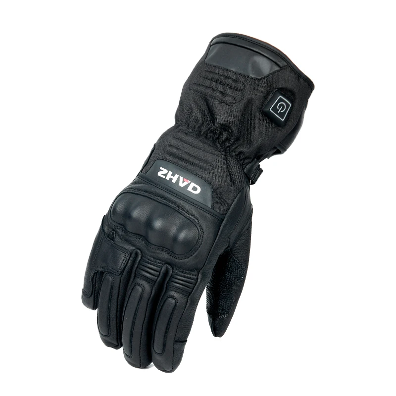 Motorcycle Intelligent Temperature Control Electric Heating Sheepskin Windproof Waterproof Warm Anti-fall  Fiber Gloves