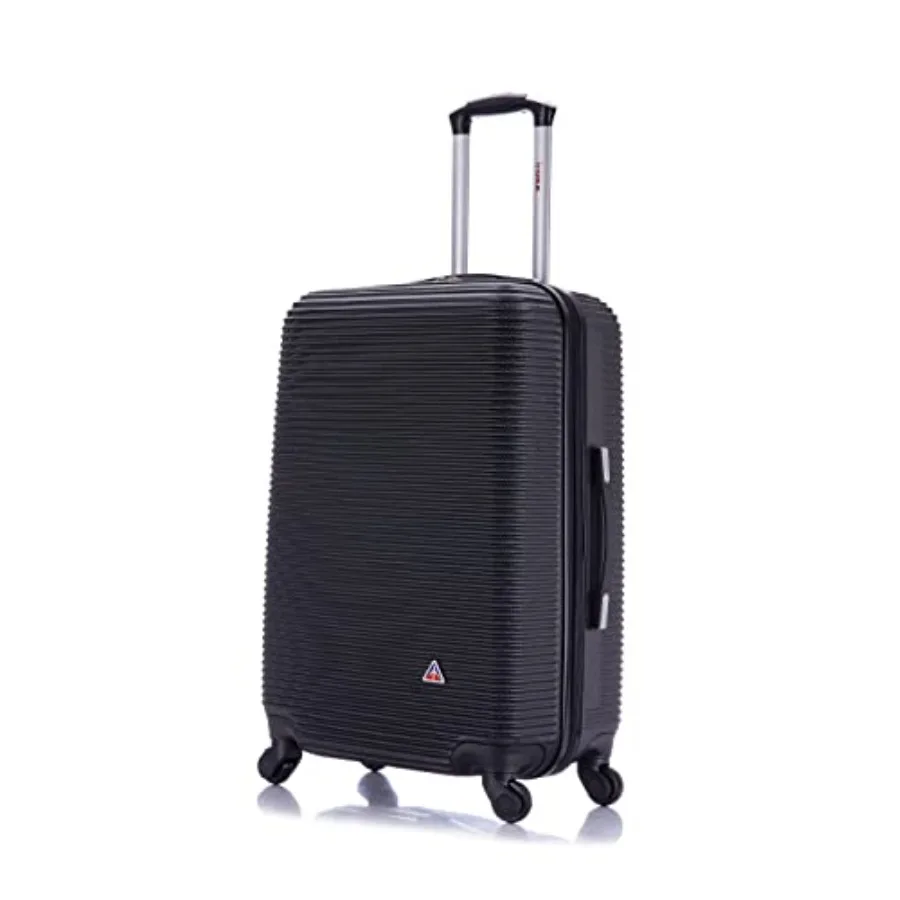 

ROYAL Hardside Spinner Luggage with Ergonomic Handles Spacious Travel Suitcase with Four Spinner Wheels and Studs Medium Hardsi