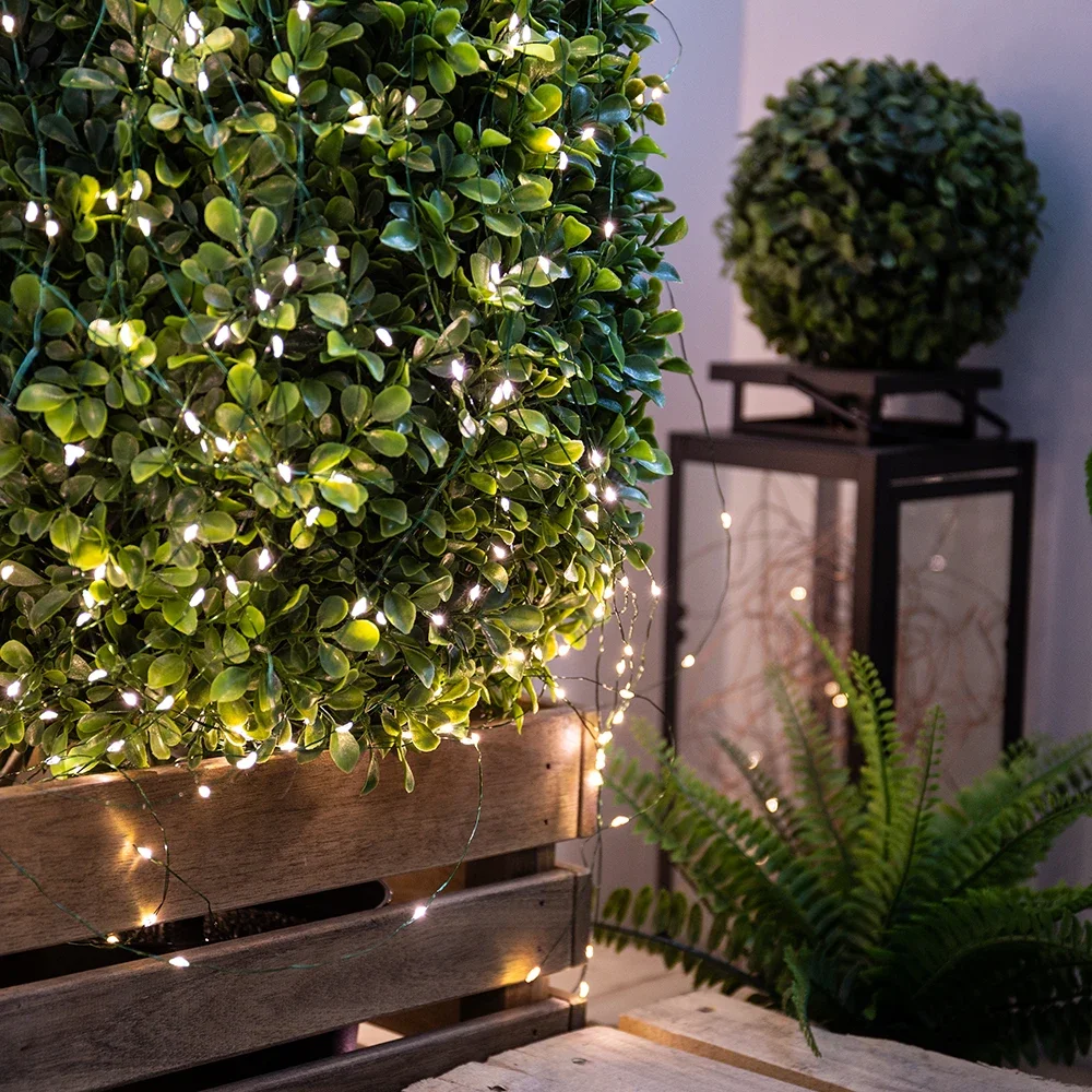 200M 2000 LEDs Waterproof With Remote String Lights Fairy Garland Outdoor Street Lights For Tree Bedroom Party Wedding