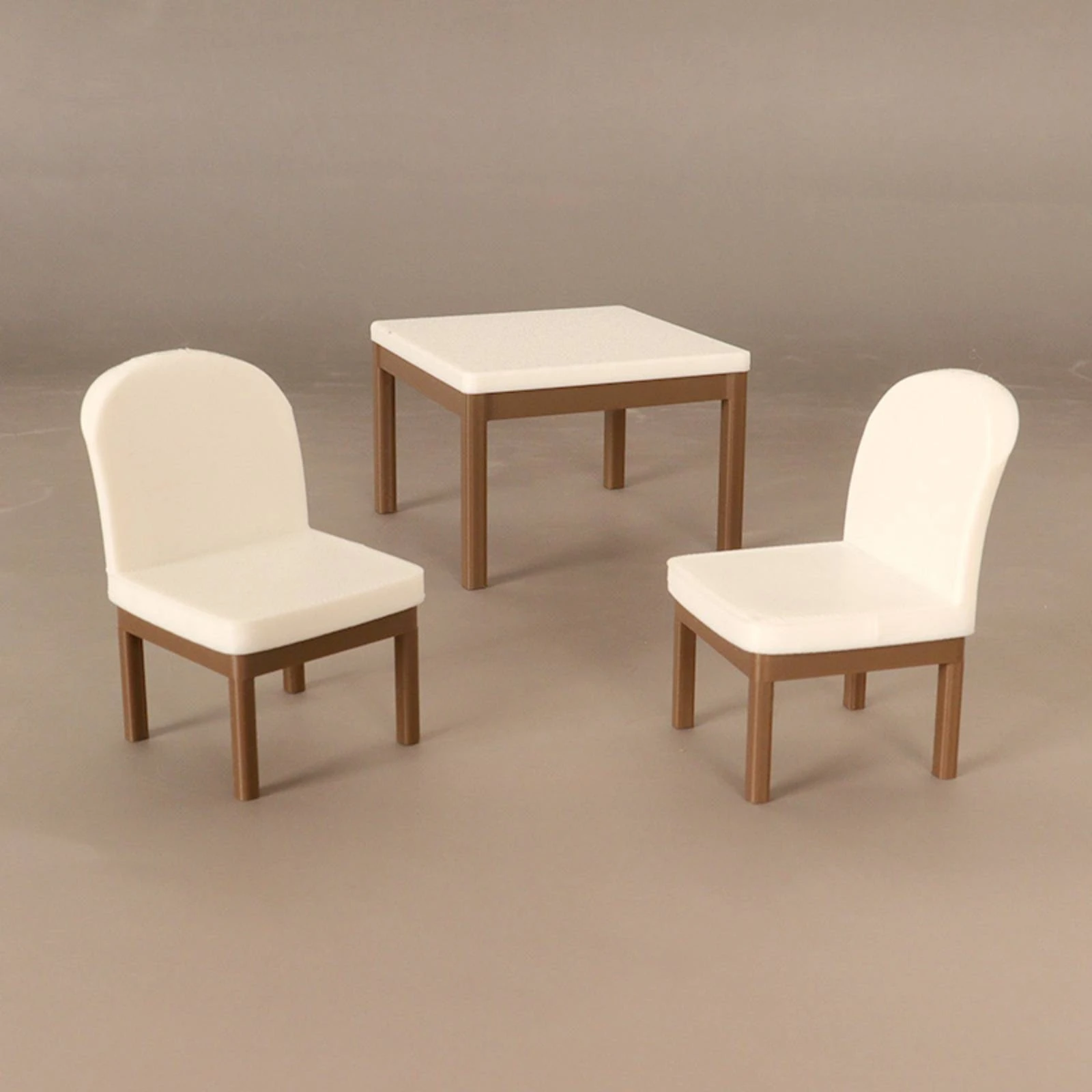 5 Pieces Dollhouse Dining Room Set Decorative Accessory Dollhouse Dining Furniture Set Miniature Table and Chairs No Assembly