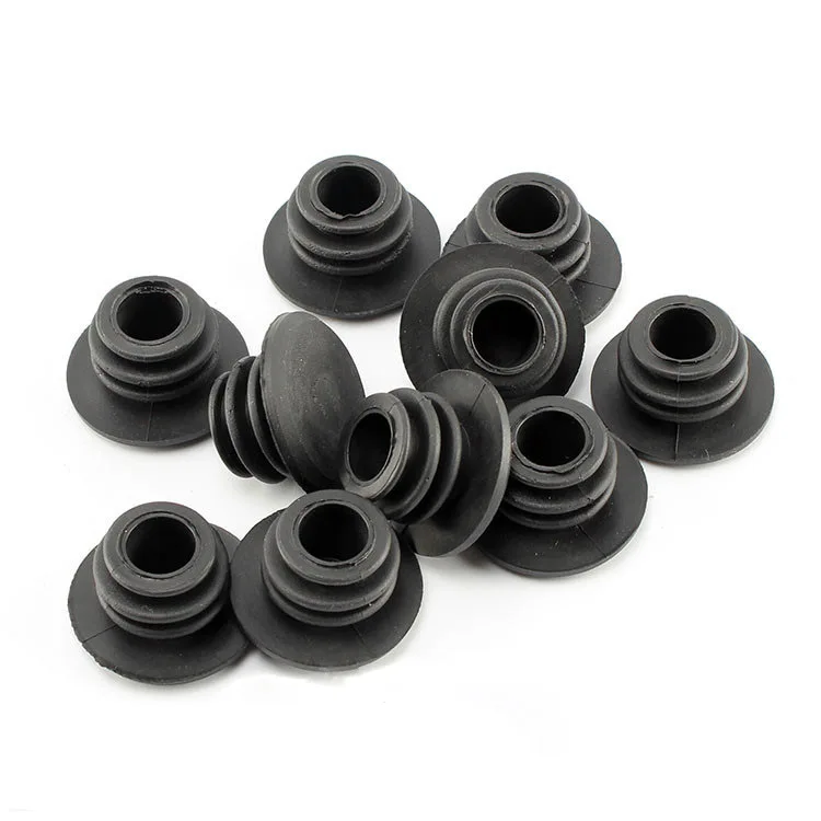 4pcs Bike Black Mini Rubber Grip Handlebar Bar End Plugs Stoppers Caps