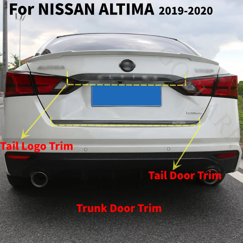 

For Nissan Altima Teana 2019-2022 Accessories Rear Trunk Lid Cover Tailgate Trim Door Handle Molding Boot Garnish Bezel Panel