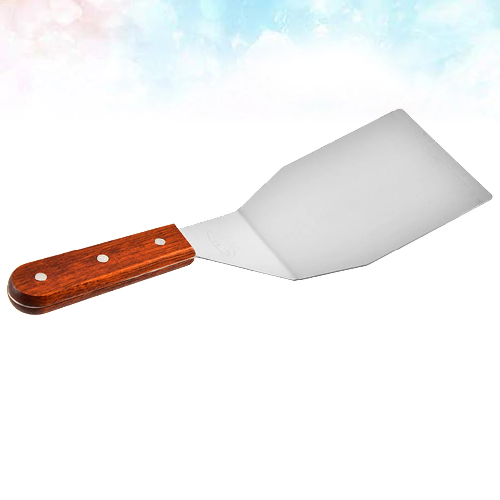 

1pc Baking Tools Premium Steak Spatula Lifter Non Slip Handle Stainless Steel Pizza Shovel Cake Server Kitchen Essential