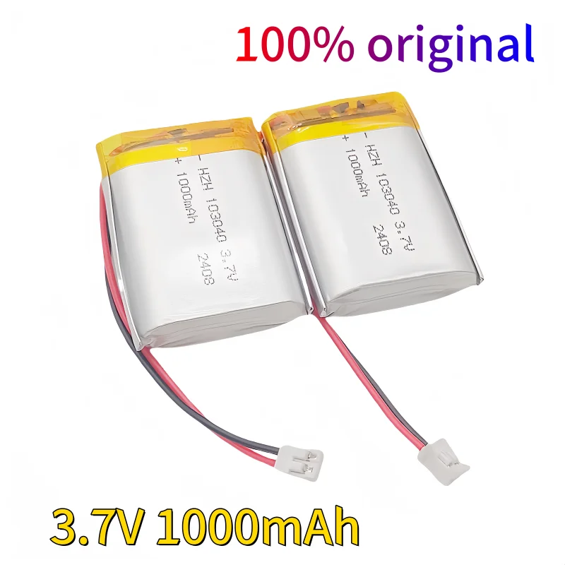 3.7V 1000mAh Lithium Polymer Lipo Rechargeable Battery lpega For MP3 MP4 MP5 GPS Mobile Phone Camera Bluetooth Headset Speaker