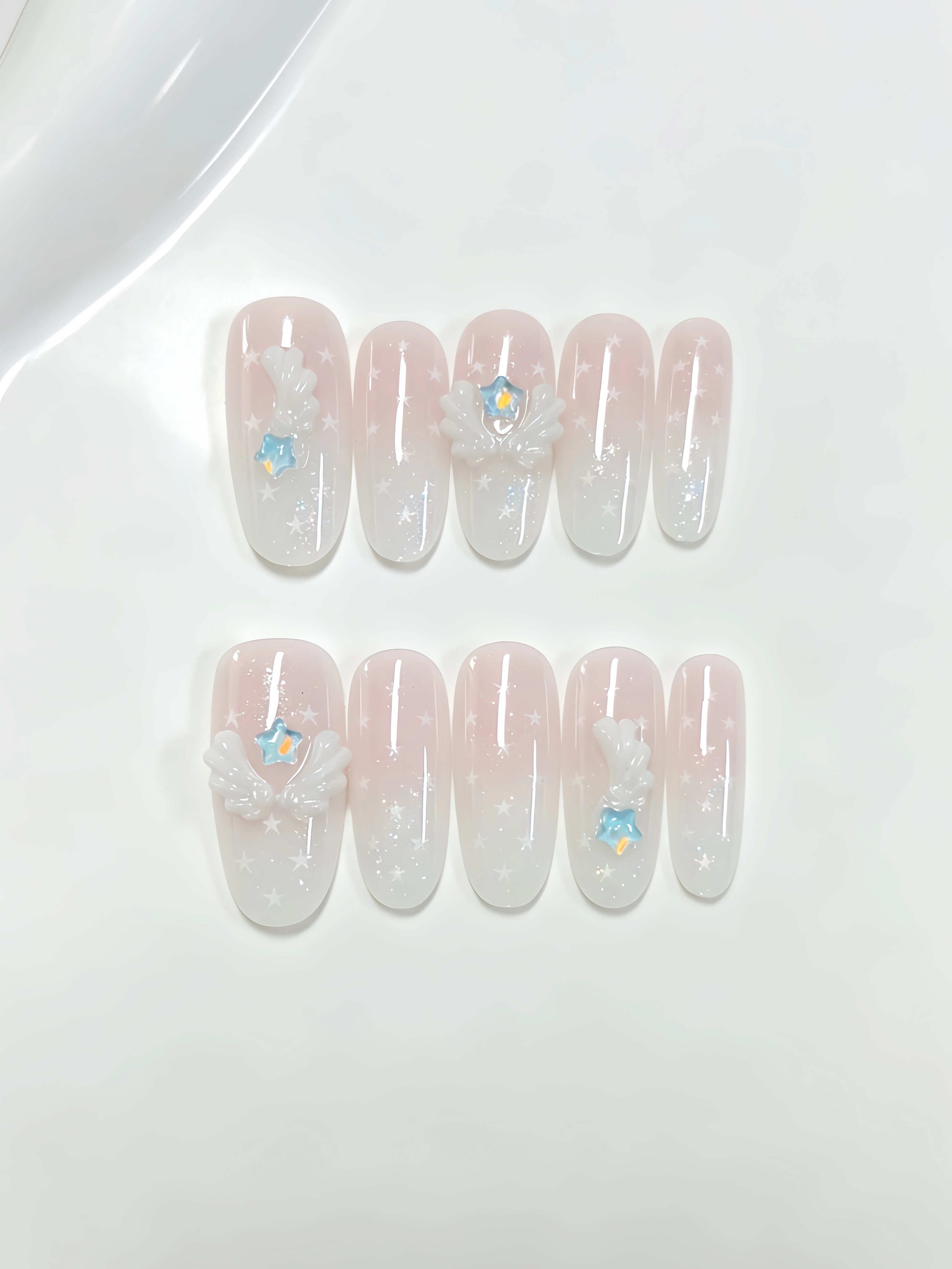 10 sztuk średniej długości owa – Nail Art Oval recenzja i cena