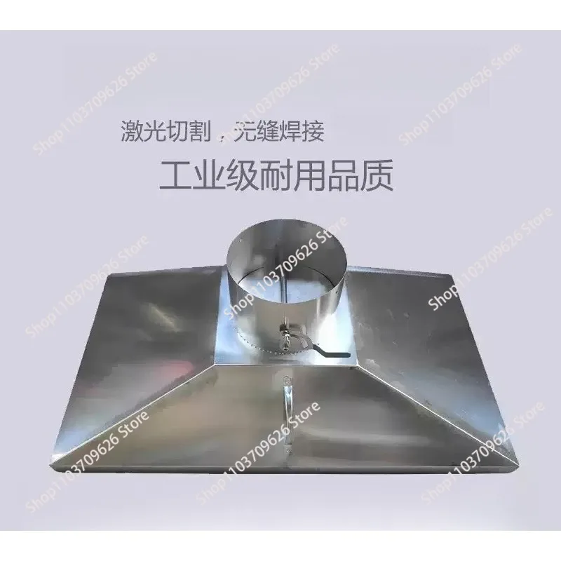 Stainless steel smoking hood Exhaust gas smoking vacuum hood Round bell mouth suction hood