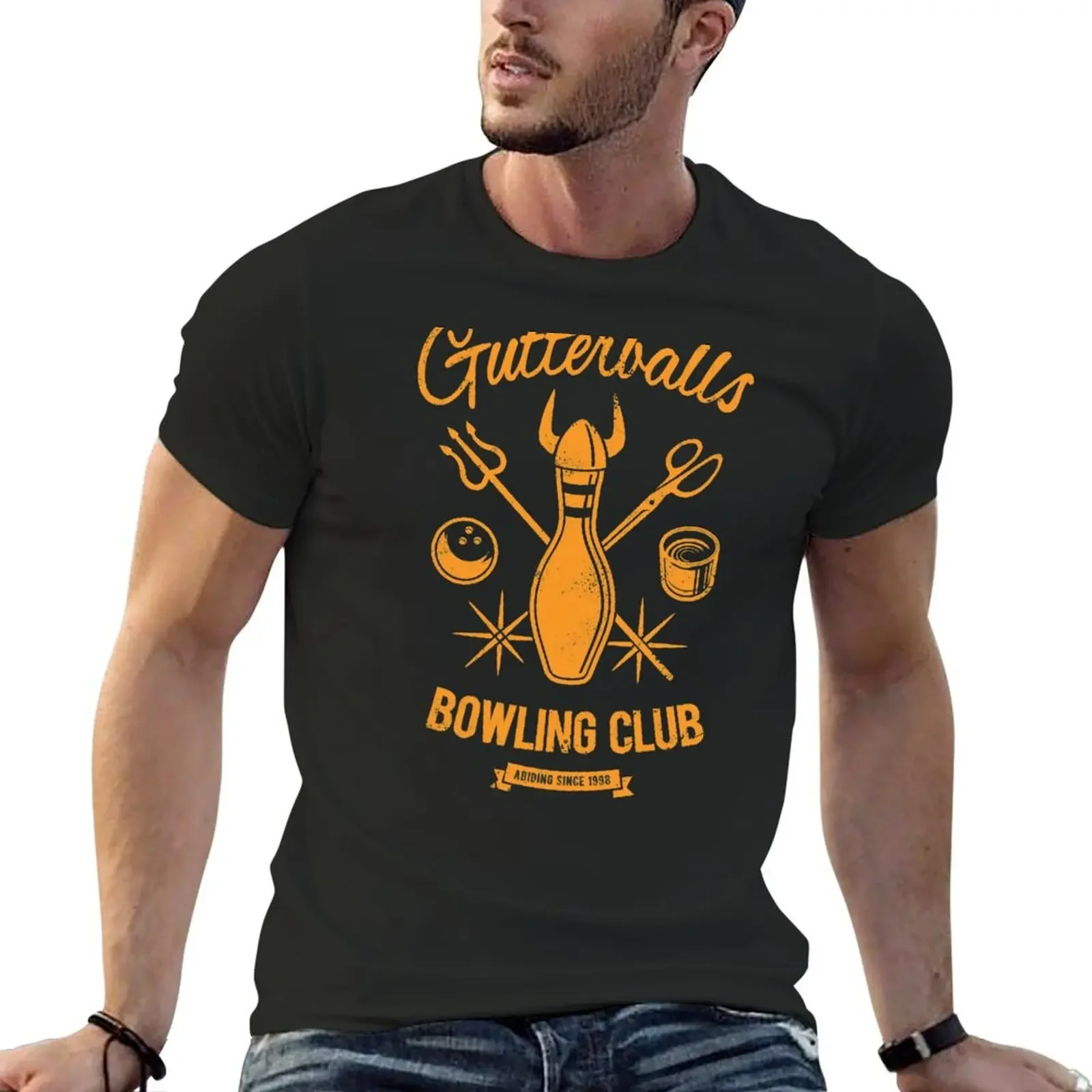 Gutterballs Bowling Club T-Shirt cotton graphic tees vintage graphic tee anime figures mens t shirts top quality