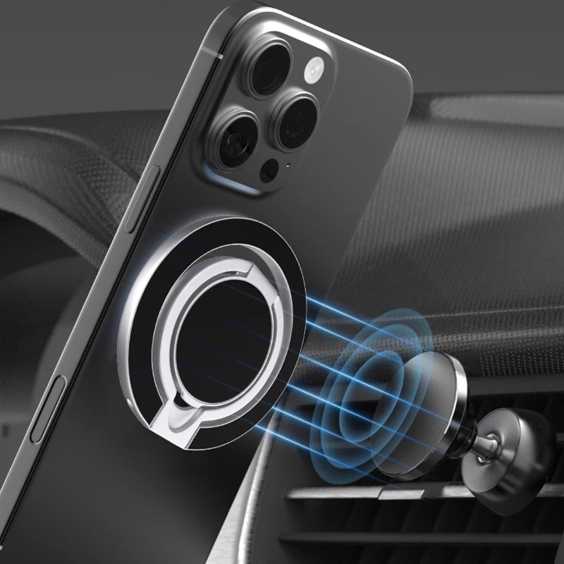 

Сильная магнитная подставка для мобильного телефона для iPhone 17, 16, 15, Xiaomi Samsung, металлическое кольцо на палец, магнитное кольцо, кронштейн для Magsafe