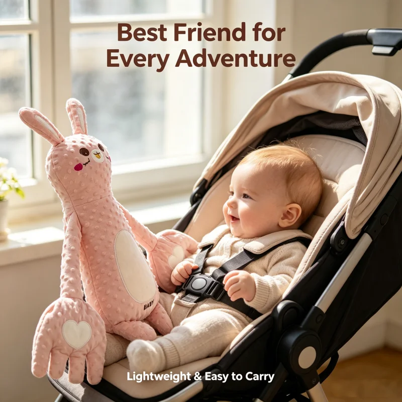 Remote Control Electric Baby Sleep Toy Cartoon animal Shaped Plush Soothing Dolls Cartoon Baby Sleep Aid Comfort Soother Pillow view 5