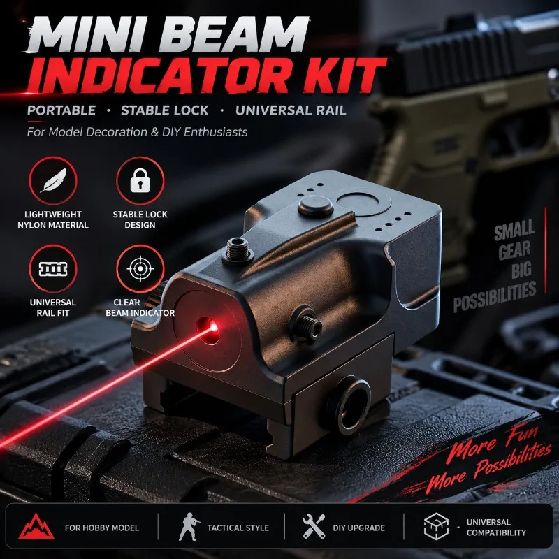 Small‑Size Rail‑Mount Beam Indicator Accessory, Durable Nylon for Hobby Model Decoration