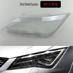 For Seat Leon 2013-2018 Headlight Cover Transparent Headlamp Lamp Cover Replace Original Lampshade Plexiglass