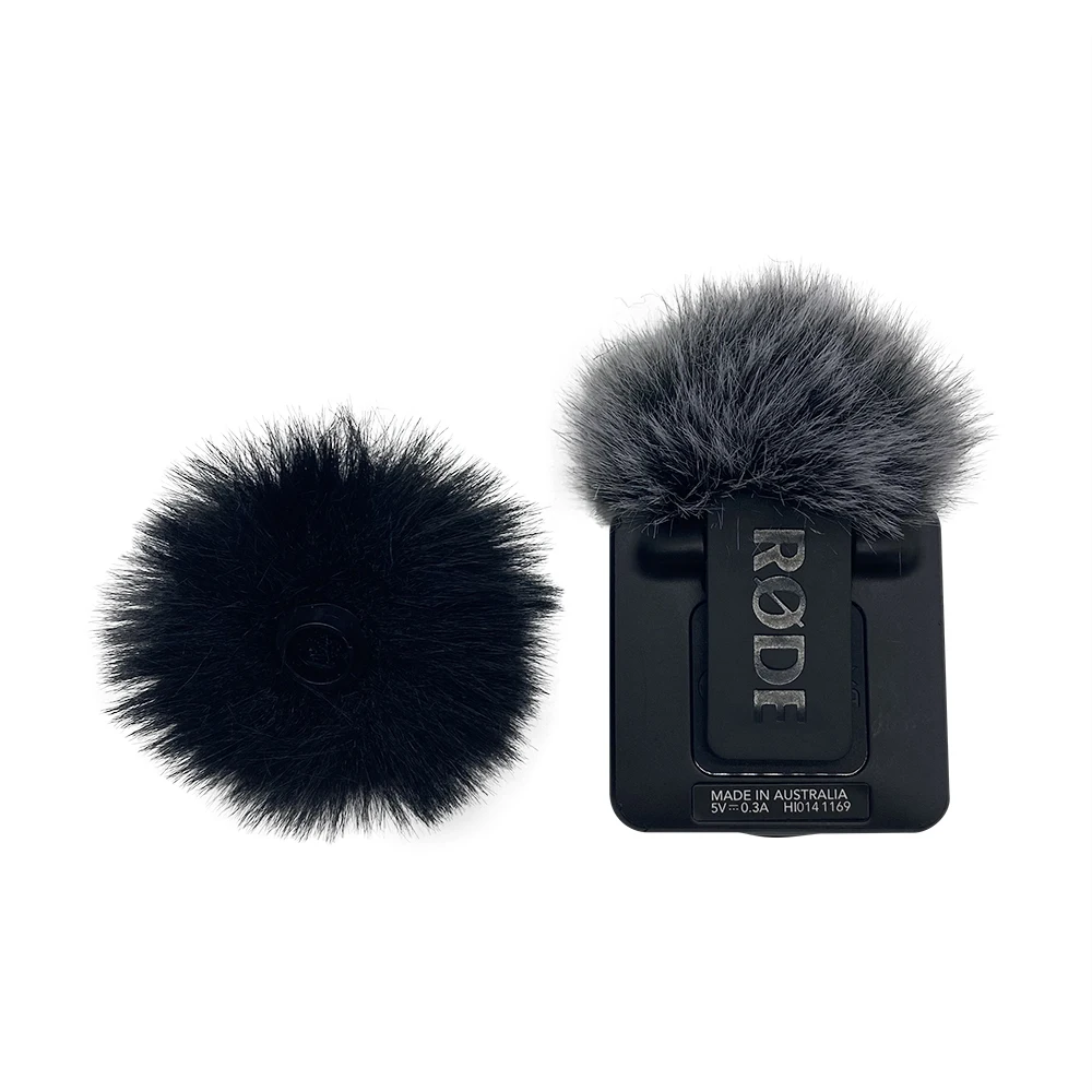 Blue Mantis Dead Cat Uniwersalny mikrofon Lavalier Furry Windscreen Fur Windshield Pop Filter do Rode Wireless Go II Mic Cover — zdjęcie 5
