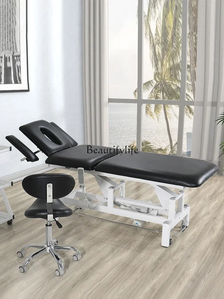 Electric Physiotherapy Bone Setting Reset Bed Lifting Massage Multifunctional Facial Bed