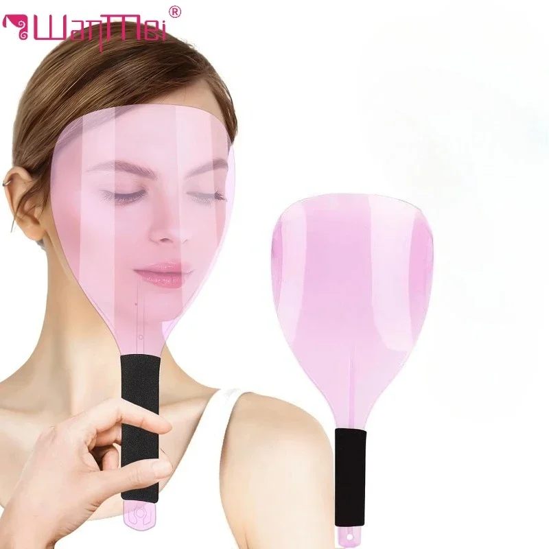 WANMEI 1/2/3pcs Hair Salon Face Shield Haircut Face Protector Mask with Sponge Handle Reusable Face Mask Cover Makeup Protector