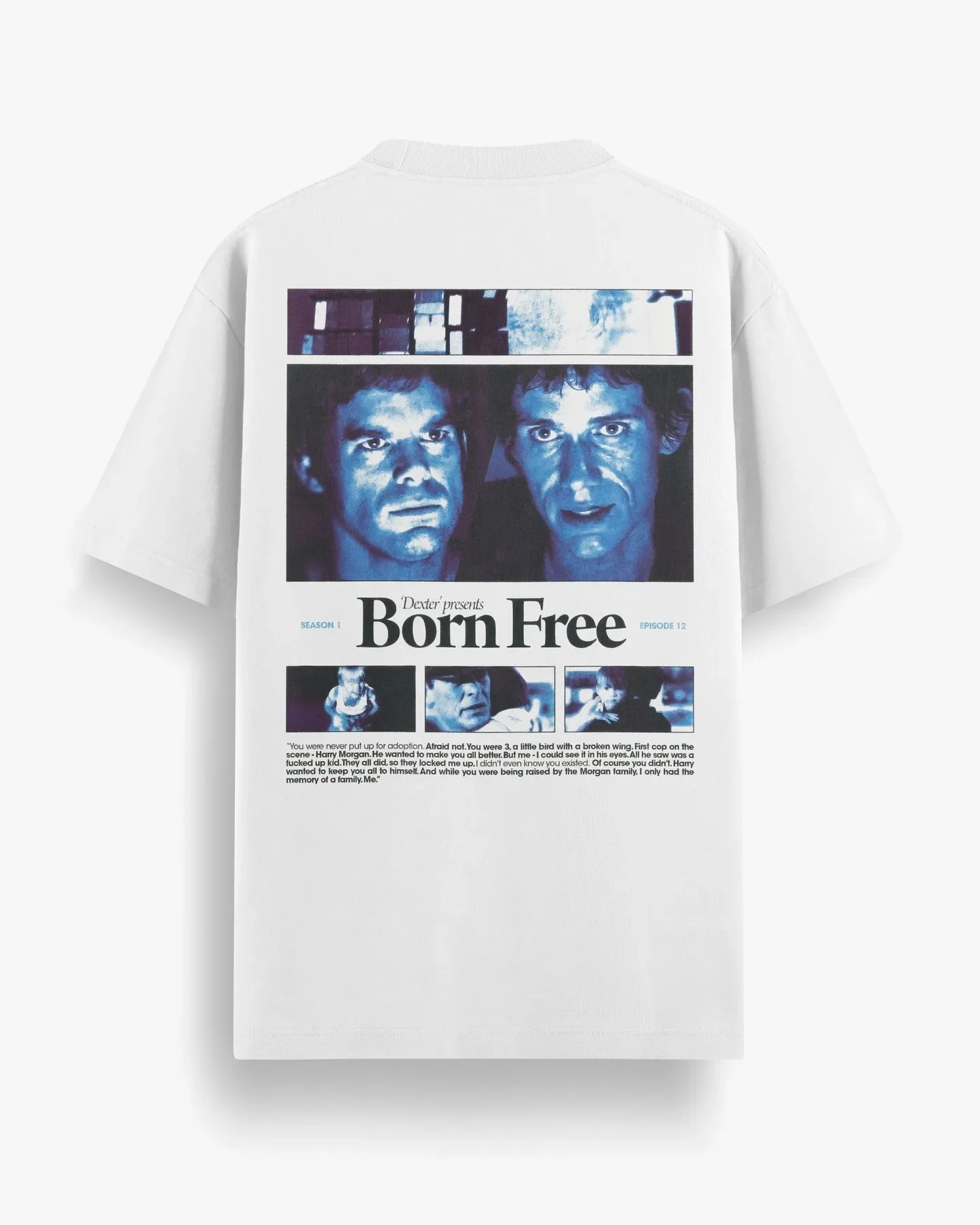 تي شيرت كاجوال قطني ريترو تي شيرت كلاسيكي من المسلسلات التلفزيونية Dexter تي شيرت كاجوال أنيق كبير الحجم ملابس الشارع للجنسين