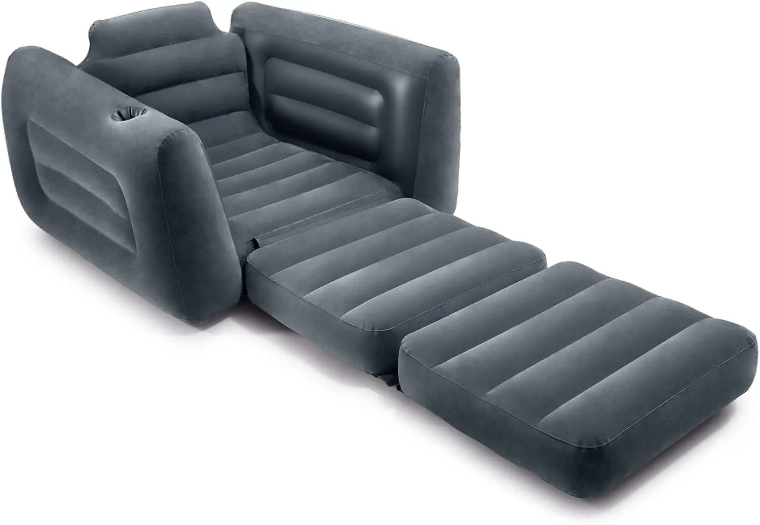 66551EP Inflatable Pull-Out Sofa Chair Sleeper that works as an Air Bed Mattress, Twin Sized (2 Pack)