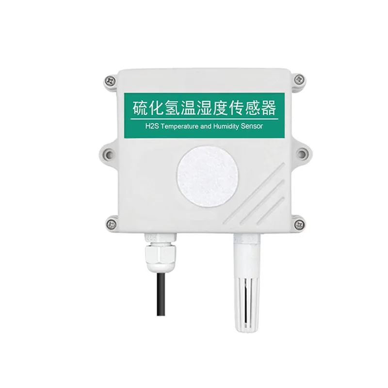 OLED hydrogen sulfide sensor H2S gas pollution monitoring transmitter RS485 industrial toxic gas detector