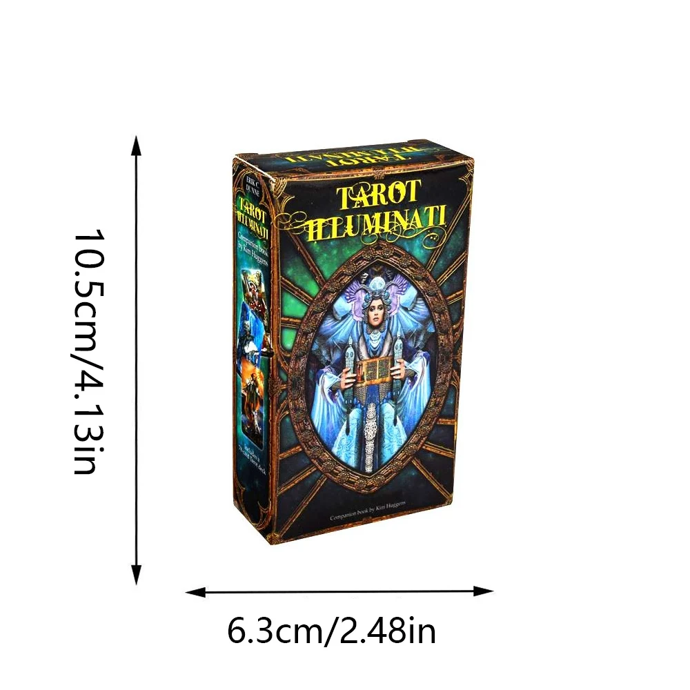 Illuminati ไพ่ทาโรต์78สำรับไพ่ทาโรต์เวอร์ชั่นภาษาอังกฤษเวอร์ชั่นทำนายเกมเล่น borad