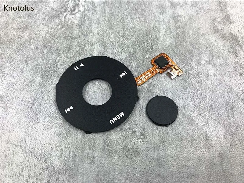 Recambio de reparación de color negro, llave de botón central negra para iPod 6th 7th gen classic 80gb 120gb 160gb