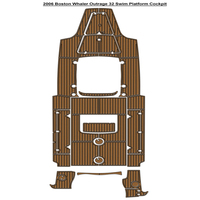 2006 Boston Whaler Outrage 32 Swim Platform Cockpit Pad Boat EVA Foam Faux Teak Deck Floor Mat SeaDek MarineMat Self Adhesive