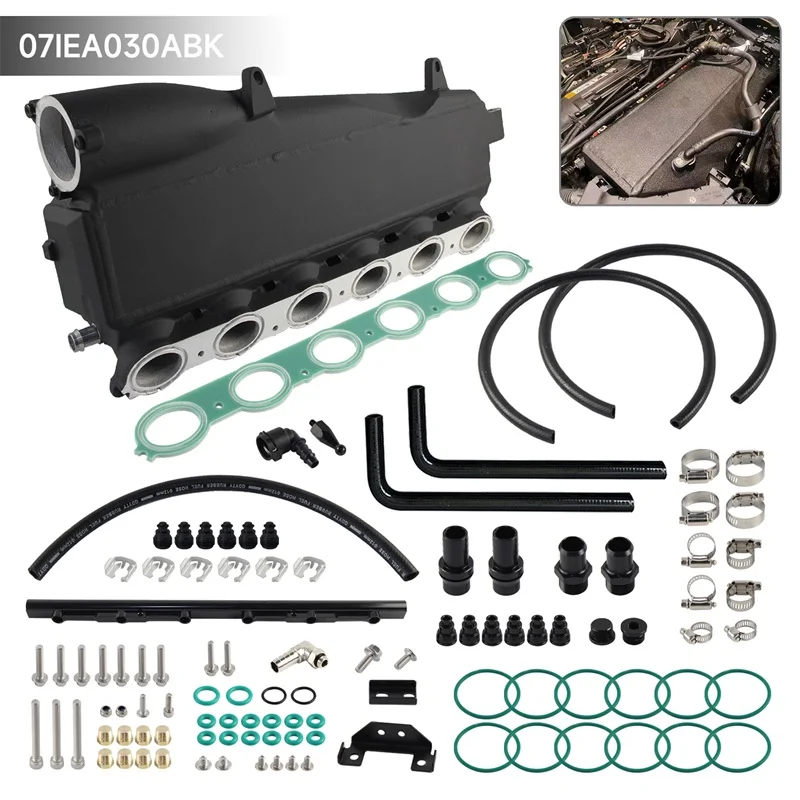 

Черный комплект коллектора, верхняя панель и пластина, интеркулер, зарядный воздушный охладитель, подходит для BMW Gen1 B58 B58 M140i M240i 340i Toyota A90/A91 15-20