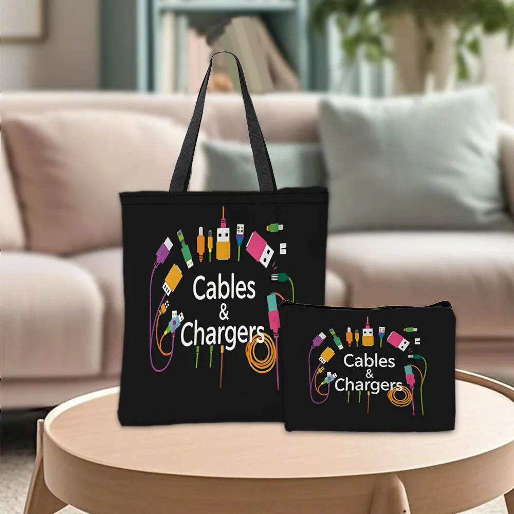 

Тематическая сумка на плечо CHARGERS, косметички, креативная сумка с красочными узорами, повседневная портативная сумка для покупок, ежедневное использование для хранения