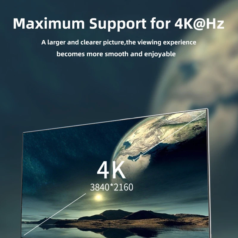 Micro HDMI-Compatiable Adapter 4K 60HZ Mini Micro HD to HDMI-Compatible Converter for Laptop Camera TV Monitor Projector Audio