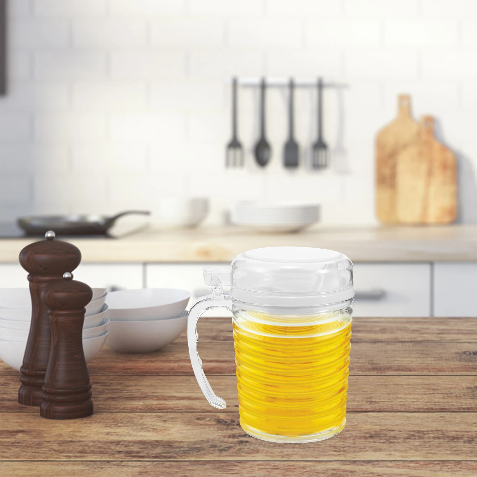 

Kitchen Oil Dispenser Bottle Large Capacity Plastic Storage Pouring Spill Prevention Containers For Cooking Oil