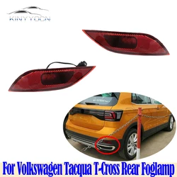 For Volkswagen Tacqua T-Cross   Rear Bumper Fog Light Reflector Stop Light Rear Fog Light Foglamp Brake Lamp Warning Lamp