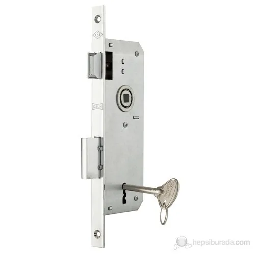 Kale Extra Recessed Interior Room Door Lock Bearing Nickel 35Mm