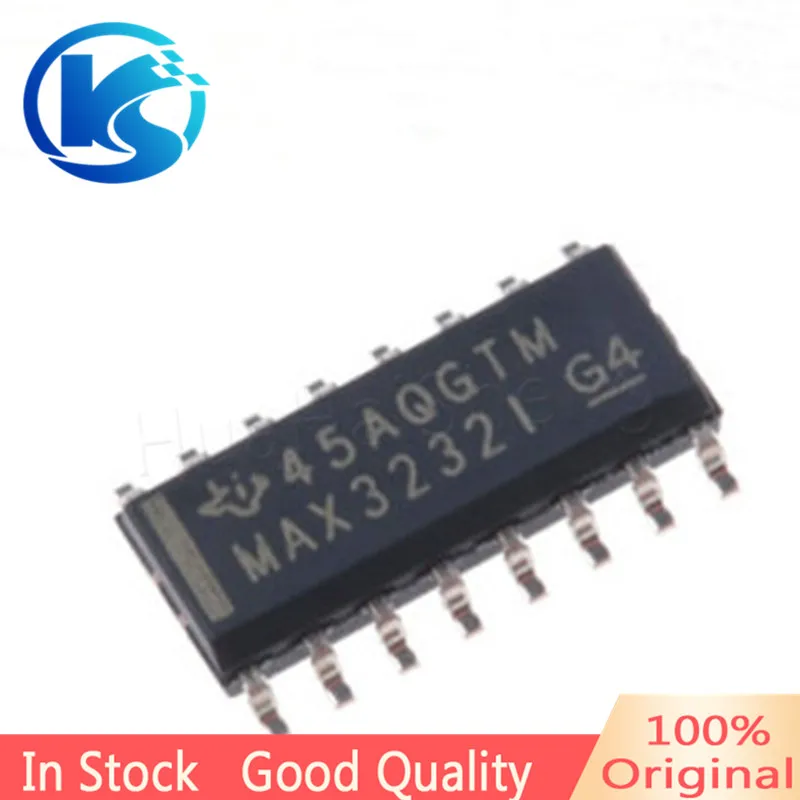 MAX3232IDR MAX3232I SOP16 RS232 Transceiver Interface Chip 5.5V