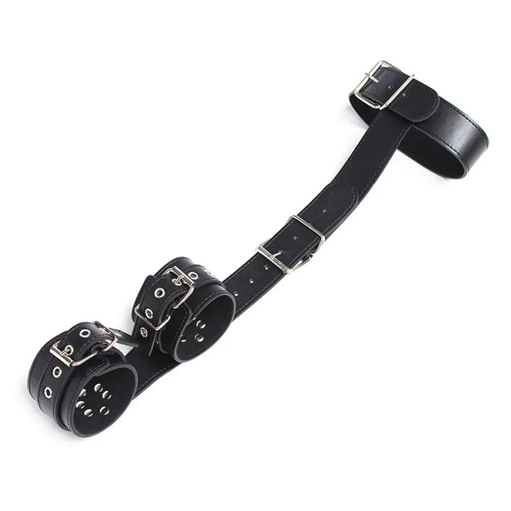 Sexy Women Lingerie Leather Bondage Restraints Slave Bdsm Neck Collar Handcuffs Ankle Cuff Fetish Sex Toys for Couple Adult Game