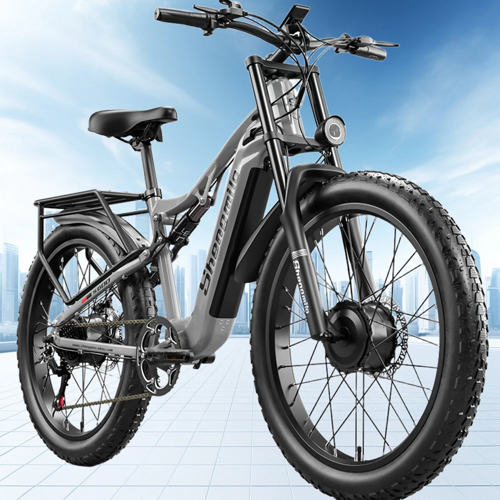 

Электрический велосипед для взрослых, 26-дюймовый электрический горный велосипед с толстыми шинами, 2000 Вт, пиковый мотор, электровелосипед, 30 миль, 49 миль, 17,5 Ач, электрический электронный велосипед для взрослых