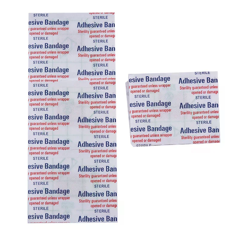 /Kuz/10PCs Hypoallergenic Non-woven Adhesive Wound Dressing Band Aid Bandage