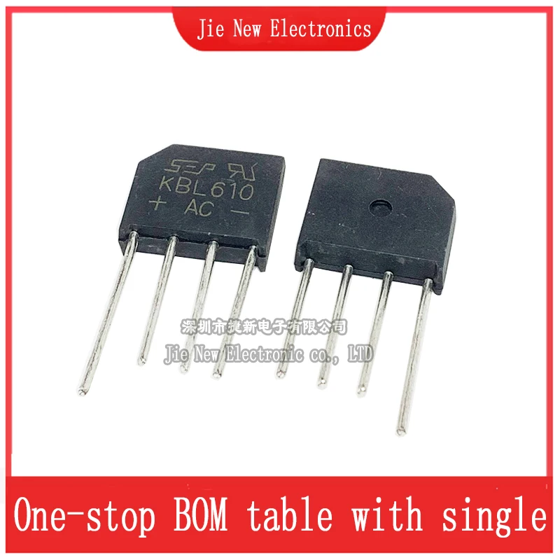 5PCS KBL406 KBL408 KBL410 KBL606 KBL608 KBL610 Single Phase Diode Bridge Rectifier KBL-406 KBL-410 KBL-606 KBL-608 KBL-610 DIP-4