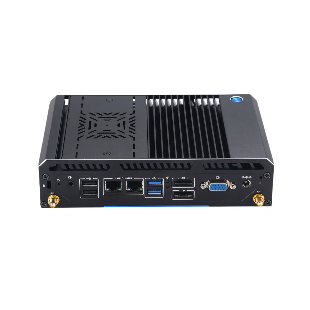 Промышленный мини-ПК VNOPN i7-1195G7 4 * RS232/RS485 RJ11 PS2 Dual LAN Windows10/11 Linux Встроенный компьютер Безвентиляторный компьютер