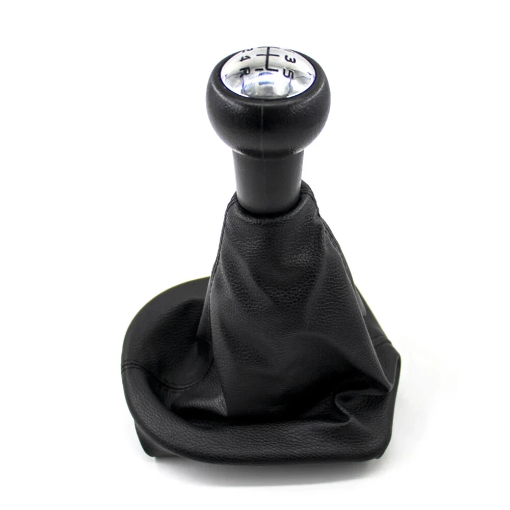 

5 Speed Knob Shift Knob With Boot Stable Characteristics PU And ABS Material Perfect Match Brand New Condition