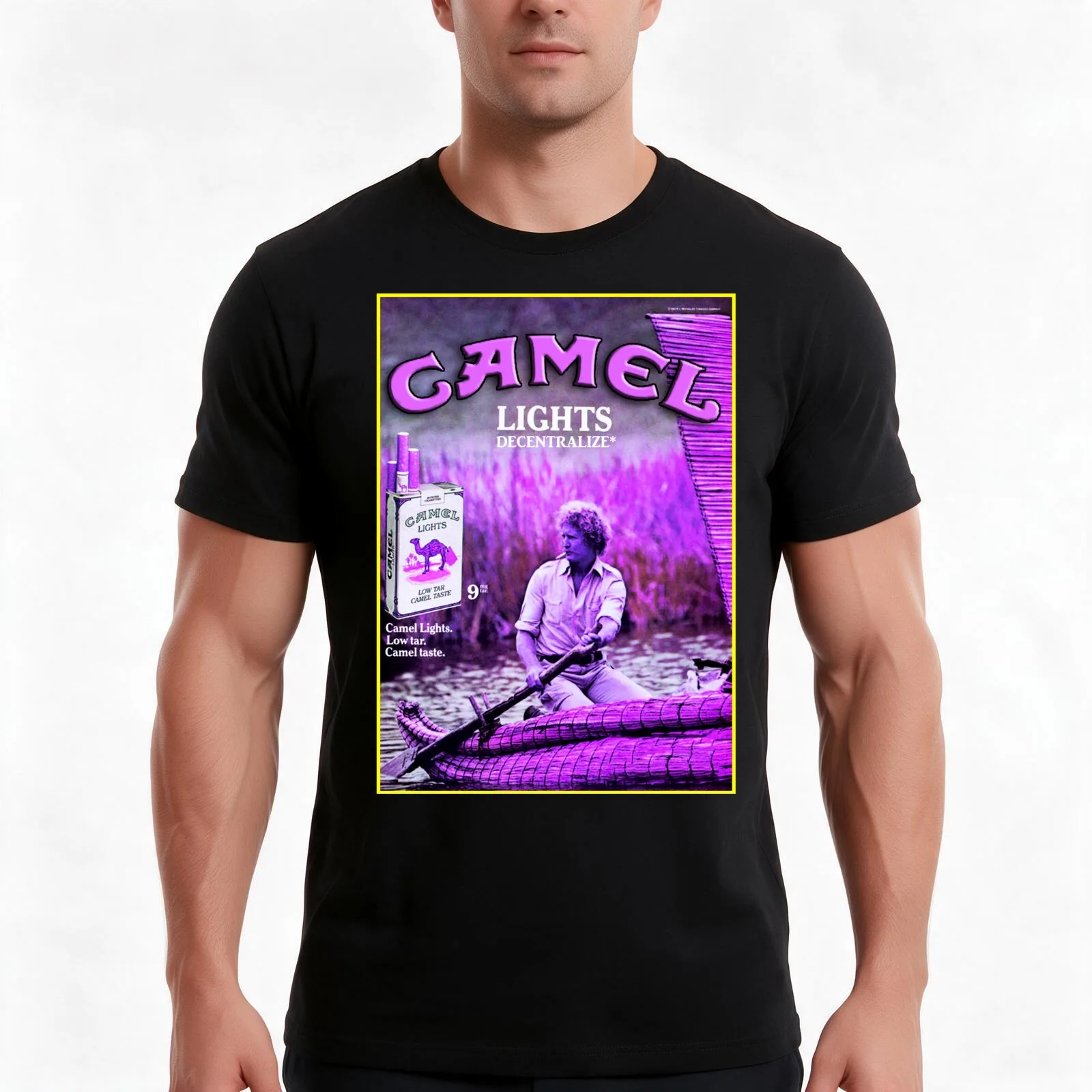 CAMEL VINTAGE PROMO - chopped and screwed T-Shirt, Summer Casual Cotton Tee, Oversized Streetwear Tops, Vintage Graphic Print