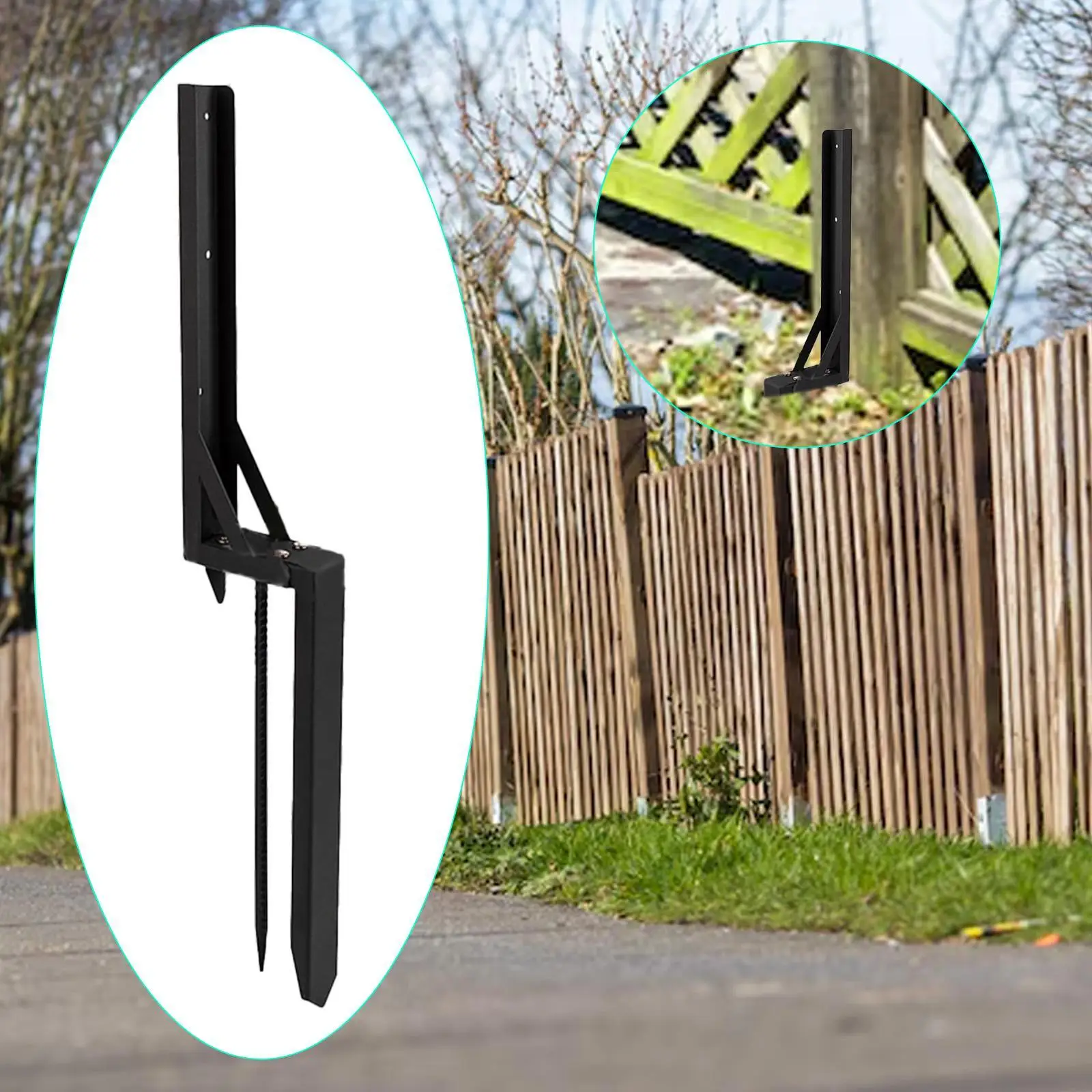 Fence Post Stake Portable Fence Mender Tool for Farm Sign Pole Landscaping