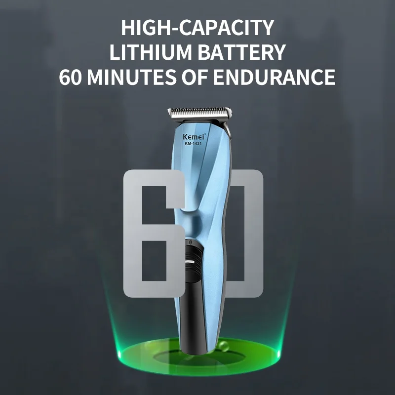 Wholesale Mens Professional Hair Clippers Kemei KM-1431 Cordless Rechargeable Hair Trimmer Haircut Grooming Kit