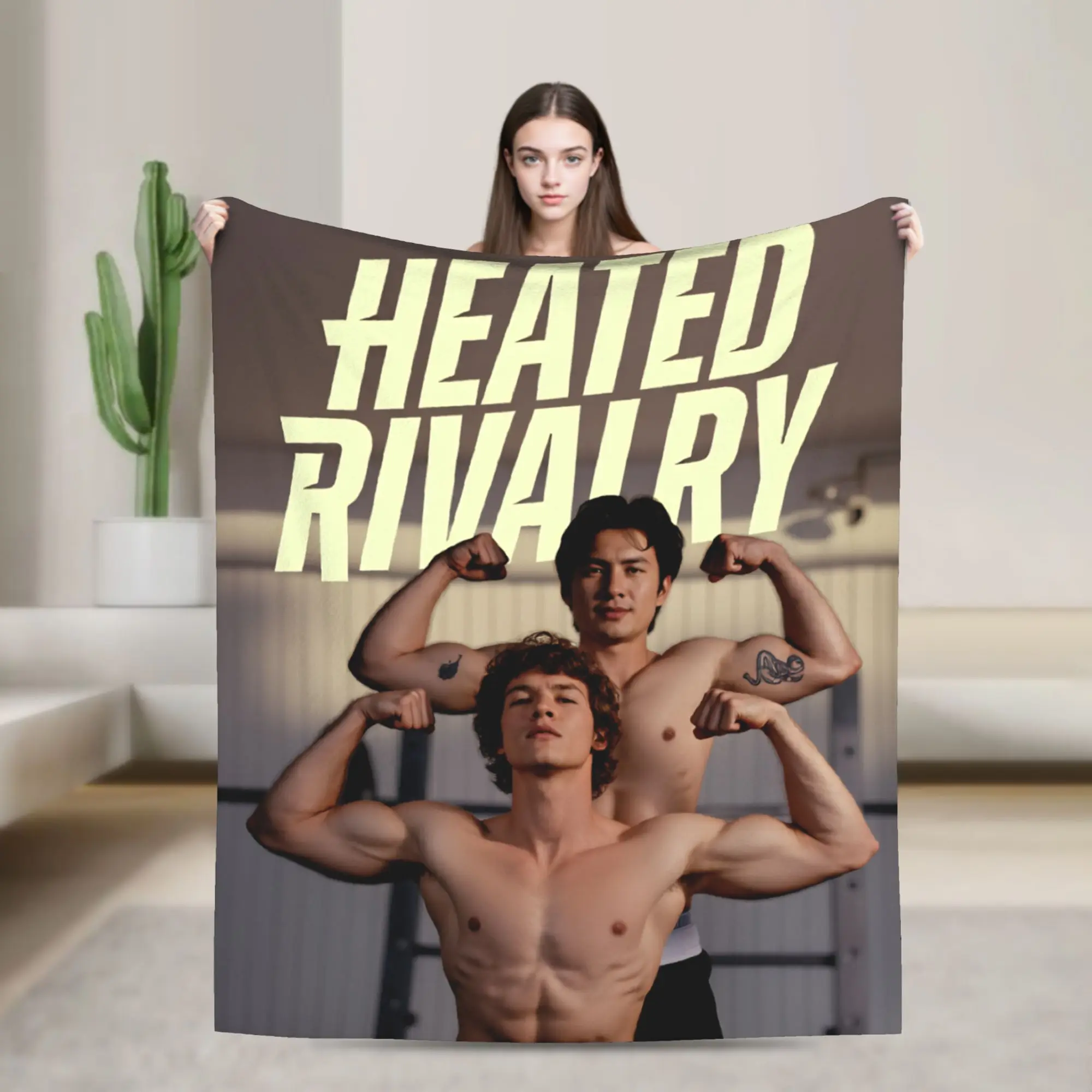 Heated Rivalry Blankets  Picnic Flannel Throw Blanket For Outdoor Super Warm Custom Quality Bedspread Gift Idea