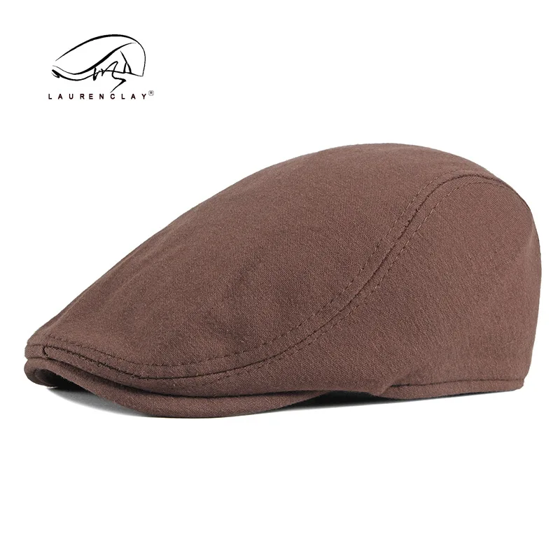 Women's Men's cotton Newsboy Flat Cap Herringbone Tweed Hat Beret Irish Cabbie Gatsby Tweed Ivy view 4