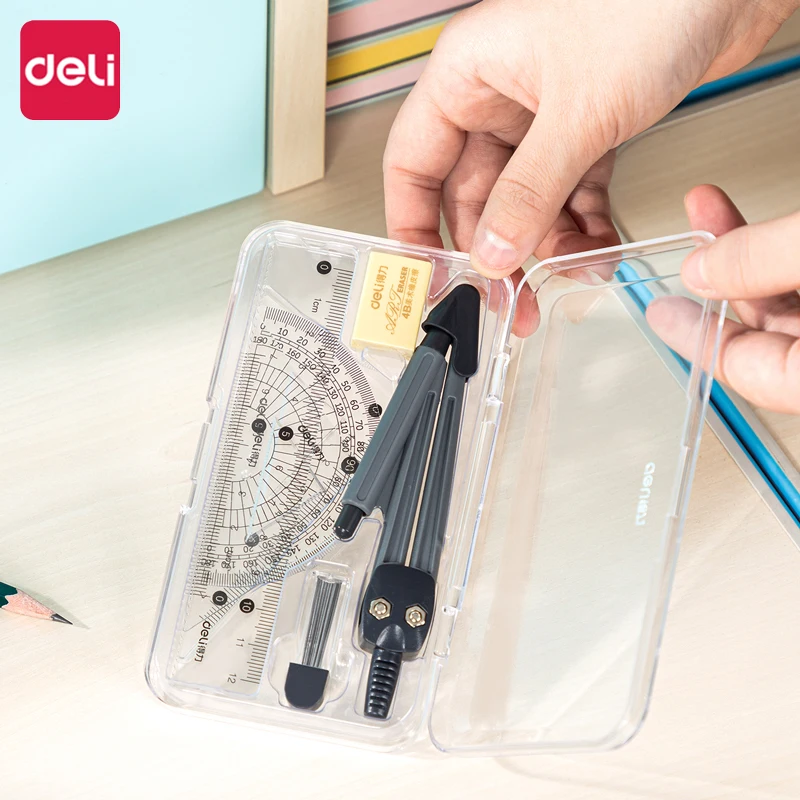 Compass Set Mathematical Drawing Set Tool Professional Multifunctional Ruler School Supplies 7pcs/Set Drafting Set