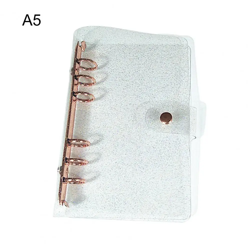 Máy Tính Xách Tay Vỏ Đa Năng Chống Nước Trong Suốt A5 A6 6 Lỗ Chất Kết Dính Nhựa PVC Mềm Mại Bản Phác Thảo Sách Vỏ