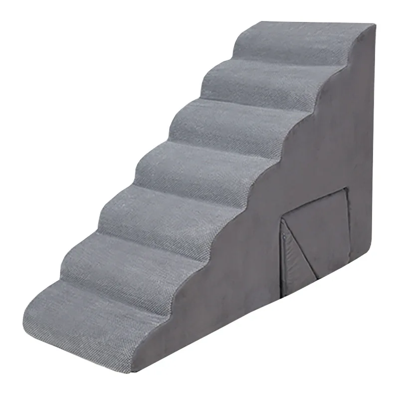 

Pet cat and dog 2 in 1 staircase sponge 1 small dog ramp ramp non-slip bottom 7 floors steps with tunnel