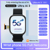 Ultra Ai 3 Microwear 4G 5G Smart Watch 2+ 16 GB AMOLED ChatGPT NFC 49mm GPS Wifi Camera Sim Card Call APP Download Smartwatch