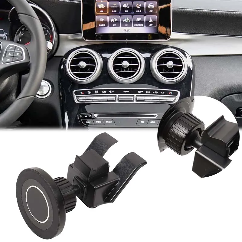 [Ready Stock] For Mercedes C Class GLC 2015-2018 Magnetic Car Phone Holder Mount
